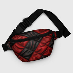 Поясная сумка Red black luxury, цвет: 3D-принт — фото 2