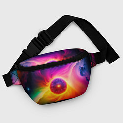 Поясная сумка Неоновое солнце, цвет: 3D-принт — фото 2