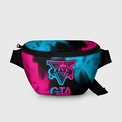 Поясная сумка GTA - neon gradient, цвет: 3D-принт