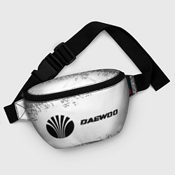 Поясная сумка Daewoo speed на светлом фоне со следами шин: надпи, цвет: 3D-принт — фото 2