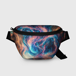 Поясная сумка Космические узоры необычные, цвет: 3D-принт