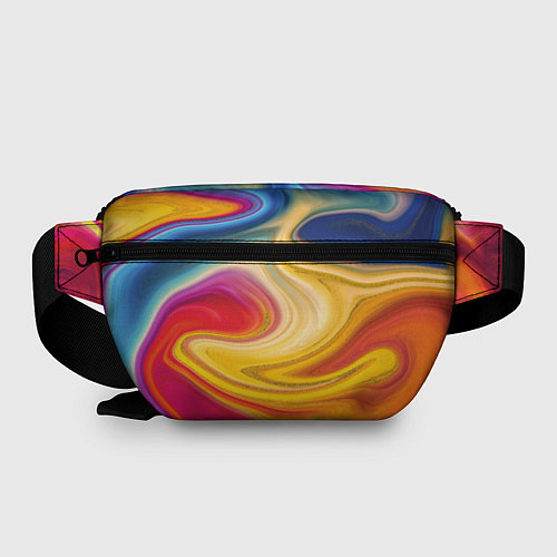 Поясная сумка Цветная волна / 3D-принт – фото 2