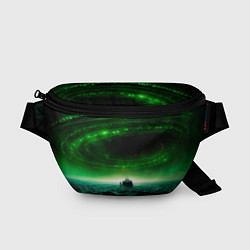 Поясная сумка Космический шторм, цвет: 3D-принт