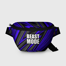 Поясная сумка Beast mode - синяя униформа, цвет: 3D-принт