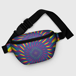 Поясная сумка Оптическая иллюзия веер, цвет: 3D-принт — фото 2