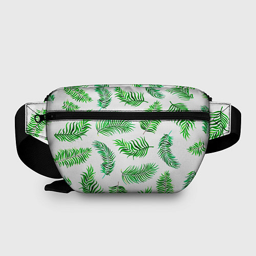 Поясная сумка Лесной папоротник нарисованный акварелью / 3D-принт – фото 2