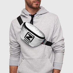 Поясная сумка Zotye speed на светлом фоне со следами шин, цвет: 3D-принт — фото 2