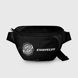 Поясная сумка Chrysler speed на темном фоне со следами шин: надп, цвет: 3D-принт