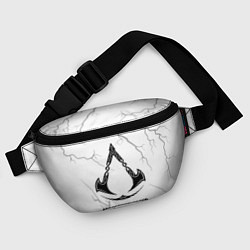 Поясная сумка Assassins Creed glitch на светлом фоне, цвет: 3D-принт — фото 2