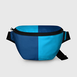 Поясная сумка Двуцветный синий, цвет: 3D-принт