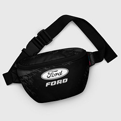 Поясная сумка Ford speed на темном фоне со следами шин, цвет: 3D-принт — фото 2