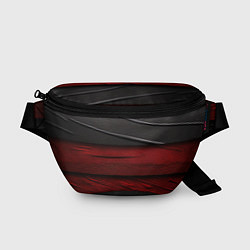 Поясная сумка Black red texture, цвет: 3D-принт