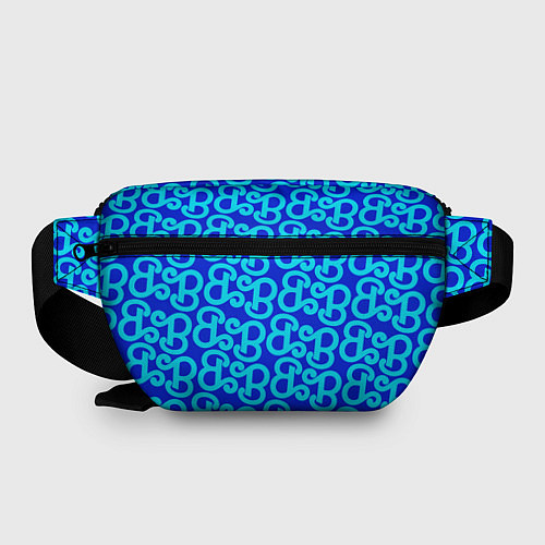Поясная сумка Логотип Барби - синий паттерн / 3D-принт – фото 2