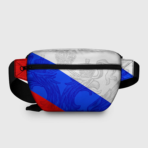 Поясная сумка Нам некого бояться - Российский триколор / 3D-принт – фото 2