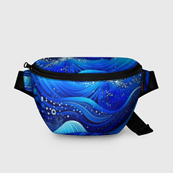 Поясная сумка Волны - текстура от нейросети, цвет: 3D-принт