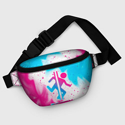 Поясная сумка Portal neon gradient style, цвет: 3D-принт — фото 2