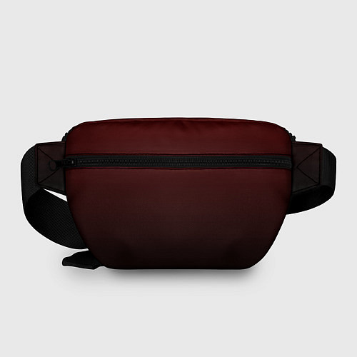 Поясная сумка Градиент бордово-чёрный / 3D-принт – фото 2