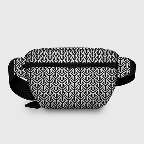 Поясная сумка Черный паттерн / 3D-принт – фото 2