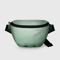 Поясная сумка Зеленый градиент с ромбами, цвет: 3D-принт