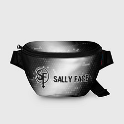 Поясная сумка Sally Face glitch на светлом фоне: надпись и симво, цвет: 3D-принт