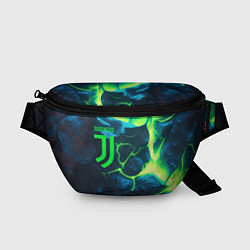 Поясная сумка Juventus green neon, цвет: 3D-принт