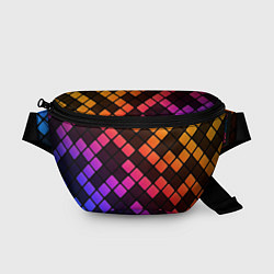 Поясная сумка Цветной тетрис, цвет: 3D-принт
