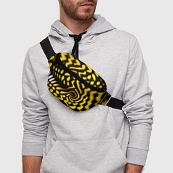 Поясная сумка Желтая футболка с воронкой, цвет: 3D-принт — фото 2
