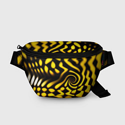 Поясная сумка Желтая футболка с воронкой, цвет: 3D-принт