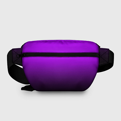Поясная сумка Градиент фиолетово-чёрный / 3D-принт – фото 2