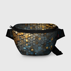 Поясная сумка Позолоченая броня, цвет: 3D-принт