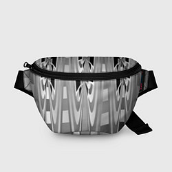 Поясная сумка Серая геометрия, цвет: 3D-принт
