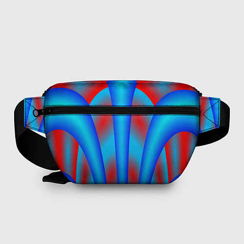 Поясная сумка Сине-красные / 3D-принт – фото 2