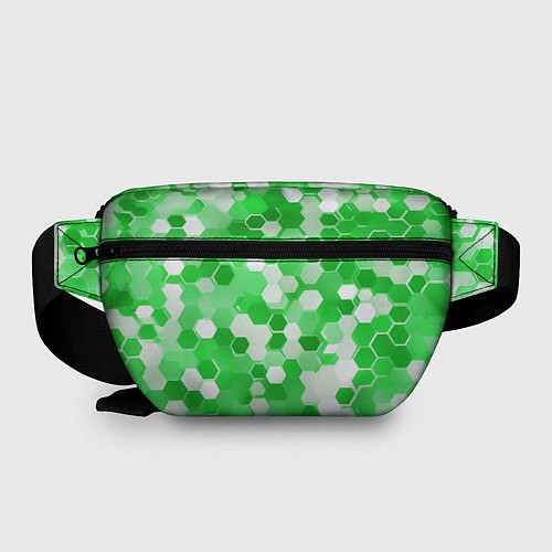 Поясная сумка Кибер Hexagon Зелёный / 3D-принт – фото 2