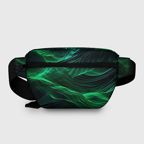 Поясная сумка Зеленая абстракция / 3D-принт – фото 2