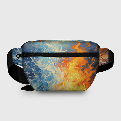 Поясная сумка Вода и пламя абстракция / 3D-принт – фото 2