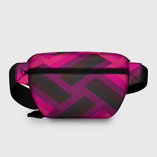 Поясная сумка Розовый и тёмный паттерн / 3D-принт – фото 2