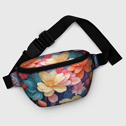 Поясная сумка Водянная лилия лотосы кувшинки, цвет: 3D-принт — фото 2