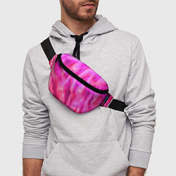 Поясная сумка Pink abstract texture, цвет: 3D-принт — фото 2