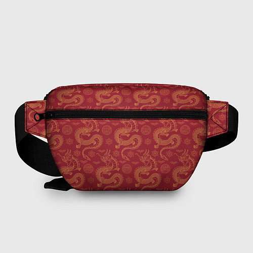 Поясная сумка Dragon red pattern / 3D-принт – фото 2