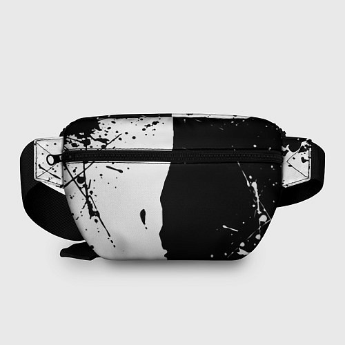 Поясная сумка Ссср знак качества - краски брызг чёрно-белых / 3D-принт – фото 2