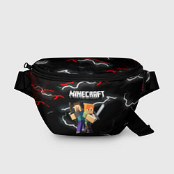Поясная сумка Майнкрафт молнии, цвет: 3D-принт