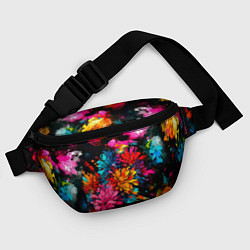 Поясная сумка Краски и цветы, цвет: 3D-принт — фото 2