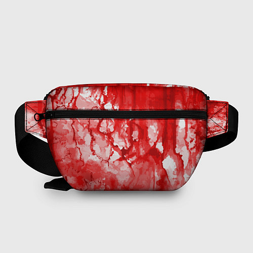 Поясная сумка Кровь на белом / 3D-принт – фото 2