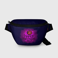Поясная сумка Светящаяся тыква хэллоуин, цвет: 3D-принт