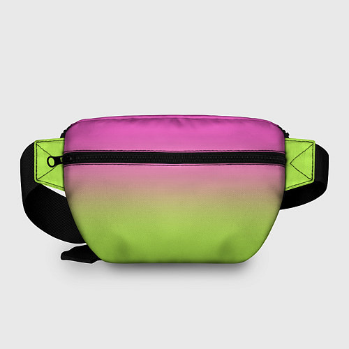 Поясная сумка Барби: градиент розовый и ярко-зеленый / 3D-принт – фото 2