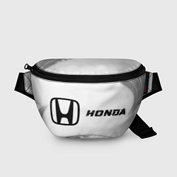 Поясная сумка Honda speed на светлом фоне со следами шин по-гори, цвет: 3D-принт