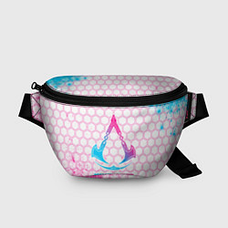 Поясная сумка Assassins Creed neon gradient style, цвет: 3D-принт