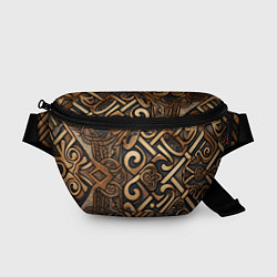 Поясная сумка Асимметричный узор в викингском стиле, цвет: 3D-принт