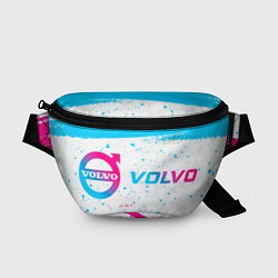 Поясная сумка Volvo neon gradient style по-горизонтали, цвет: 3D-принт