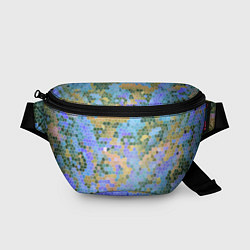 Поясная сумка Разноцветный витраж, цвет: 3D-принт
